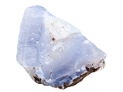 Chalcedony Chalcedony is a variety of the mineral quartz that appears in a large number of colors including blue, lavender, white, buff, light tan, gray, yellow, pink, red or brown. It is considered by some, a sacred stone and also a healing stone. Clater Jewelers Louisville, KY
